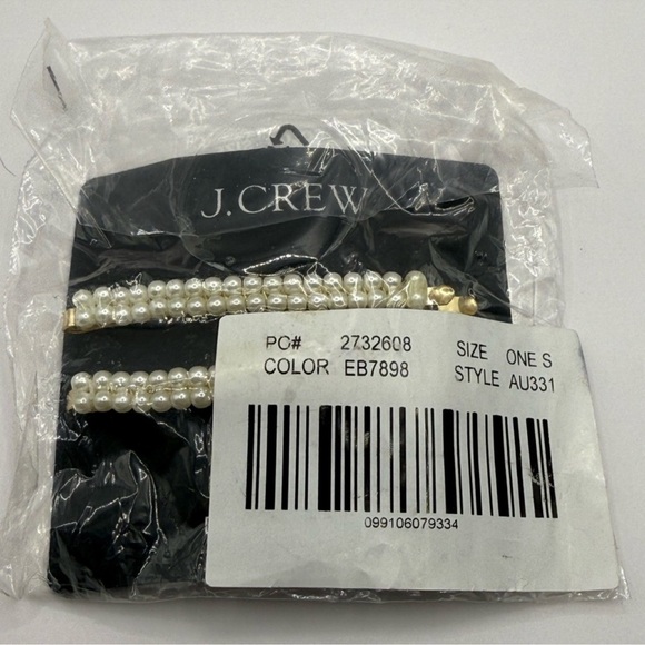 J Crew Double row pearl bobby pins - Picture 4 of 5